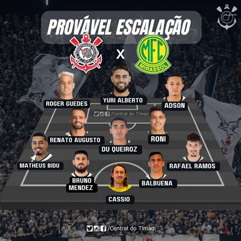 Corinthians x Mirassol onde assistir escalações e arbitragem