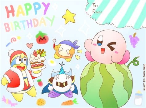 Kirby Birthday Card by soyulmayo on DeviantArt