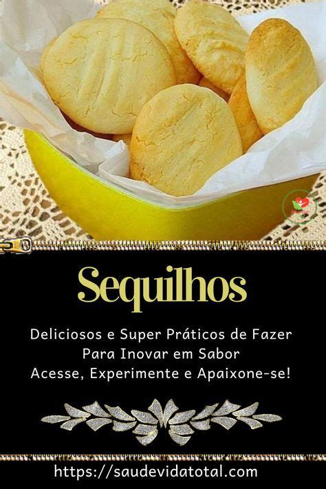 Sequilhos Apenas Três Ingredientes Saúde Vida Total Receitas