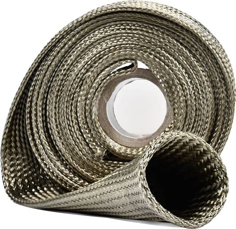 Heat Hose Fiberglass Wrap Shield Sleevewire Fuel Line Heat