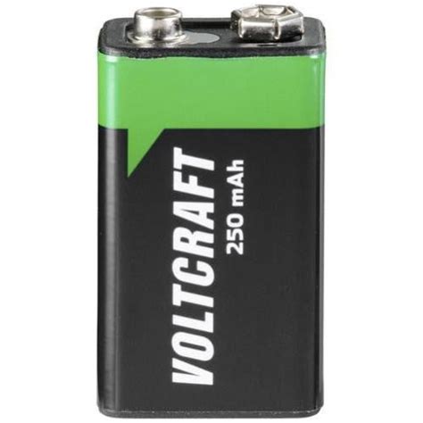 VOLTCRAFT 6LR61 Pile Rechargeable 6LR61 9V NiMH 250 MAh 8 4 V 1 Pc S