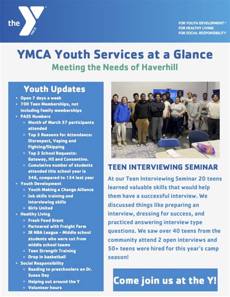 Youth Services At The Haverhill Ymca Haverhill Public Schools