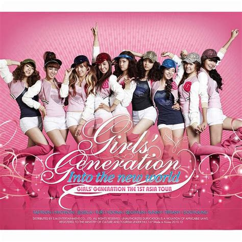 Team Snsd 1st Live Album Girls Generation Into The New World The