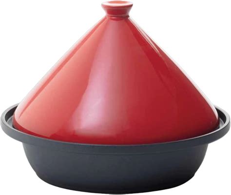 Crealys Tajine En Fonte Maill E Noire Cm Couvercle En