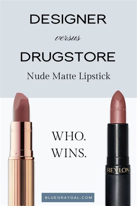 Designer Vs Drugstore Nude Lipstick Bluegraygal