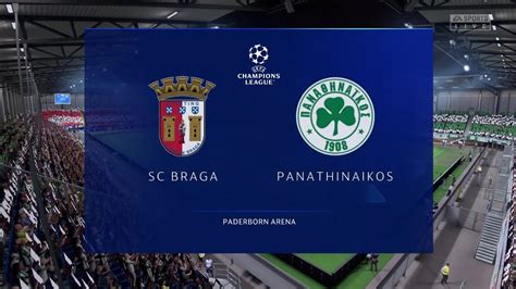 Fifa Sc Braga Vs Panathinaikos Uefa Champions League Gameplay