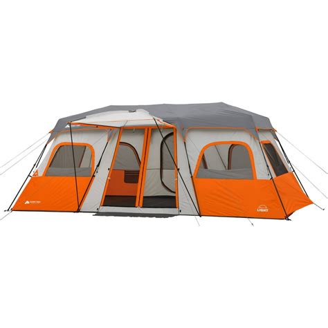 Ozark Trail 18 X 10 Instant Cabin Tent With Integrated Led Light Sleeps 12