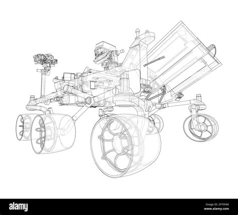 Mars Rover. 3d illustration Stock Photo - Alamy