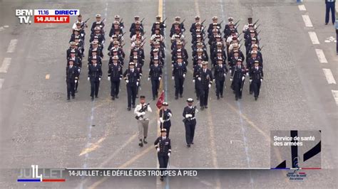 14 Juillet les images du défilé des troupes à pied