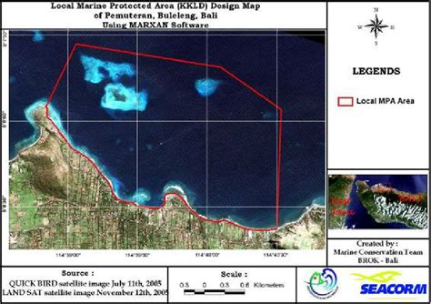 Design Map of MPA in Pemuteran (North Bali) using MARXAN | Download ...