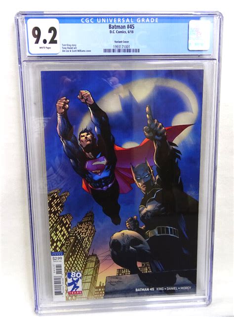 Batman 45 Variant Cgc 92 Jim Lee Variant Cover Ebay