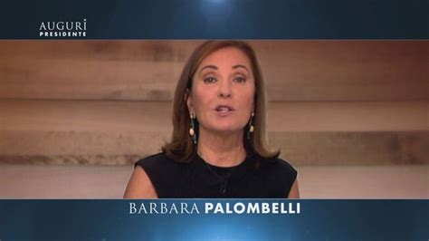 Gli Auguri Di Barbara Palombelli Auguri Presidente Video Mediaset