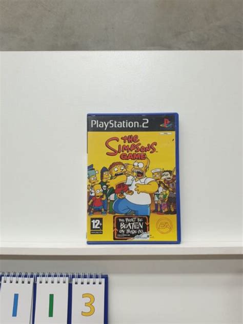 The Simpsons Game Sony Playstation 2 Pal Ps2 Cib 2007 Mint Disc Ea