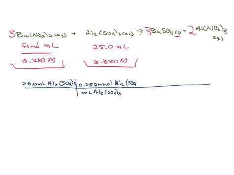 SOLVED How Many ML Of 0 280 M Of Barium Nitrate Are Required To