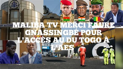 Maliba Tv Tr S Tr S Bonne Nouvelle Le Port Du Togo Donn L Aes Par