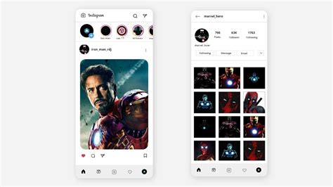 How To Create Instagram App Ui Design In Adobe Xd