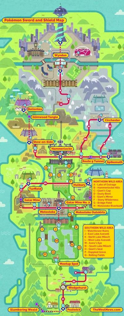 Pokémon Sword And Shield Map And Locations Guide The West News