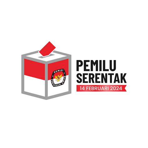 Indonesian Election Vote Box Illustration Pilkada Pemilu Kpu