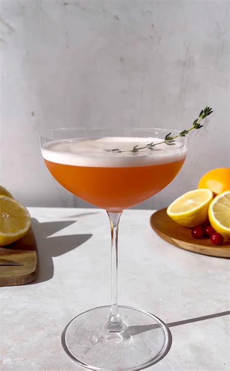 Holiday Aperol Gin Sour Join Jules Gin Sour Sour Cocktail