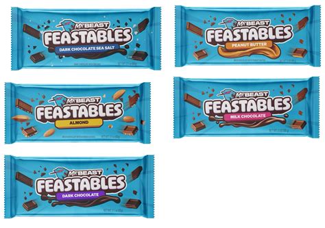 Buy Feastables Beast Chocolate Bars Peanut Butter Milk Chocolate