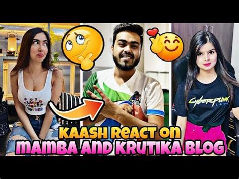 Kaash Plays Reaction On Mamba And Krutika Vlog Mamba And Krutika