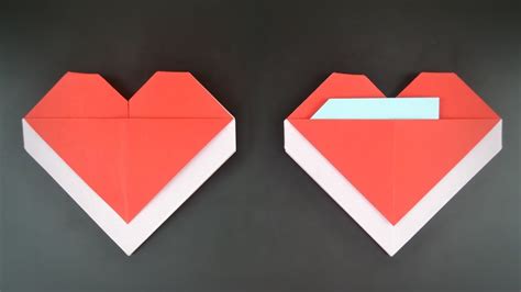 Origami Heart Envelope Ideal For Valentine S Day Heart Envelope Letter Folding Origami Heart