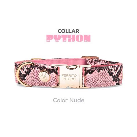 Collar Perrito Pituco Python Nude Talla M Sodimac Falabella