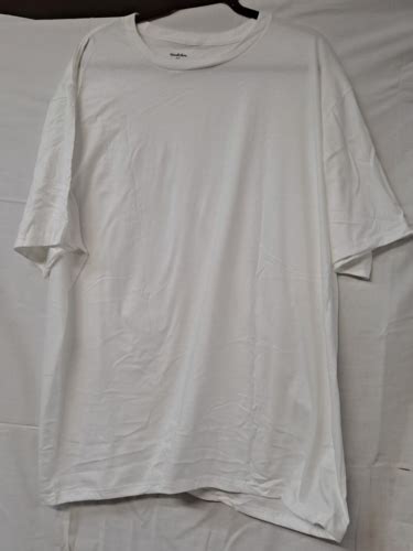 Goodfellow Mens Big And Tall White T Shirts 4xl Short Sleeve Crew Neck 4 Pack Ebay