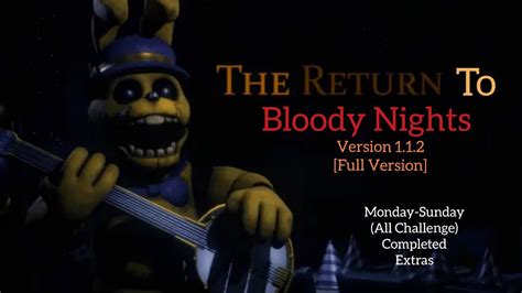 The Return To Bloody Nights V Full Version Monday Sunday