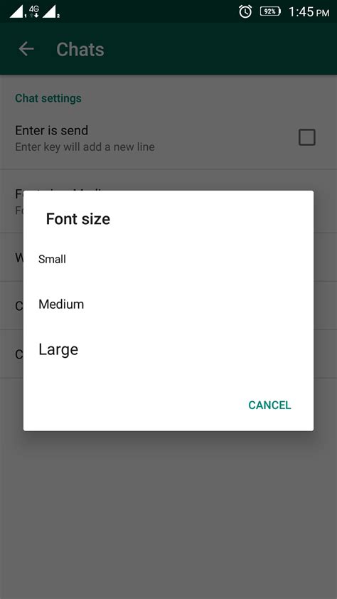 Change the Font Size of WhatsApp Chat in Android | TechRounder