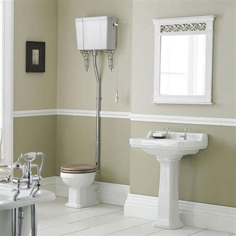 High Level Traditional Wc Ceramic Cistern And Flush Pipe Kit At Victorian