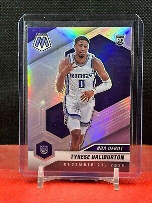 2020 21 Panini Mosaic Silver Prizm Rookie Card 264 Tyrese Haliburton