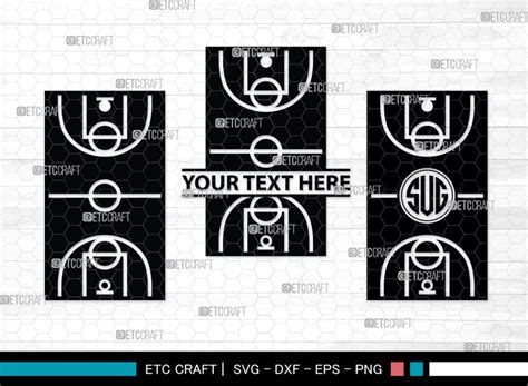 Basketball Set Monogram, Basketball Set Silhouette, Basketball Set SVG, Basketball Net Svg ...