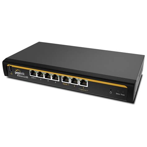 Peplink Balance 20 Dual WAN Router black BPL 021 นำเขา และ จด