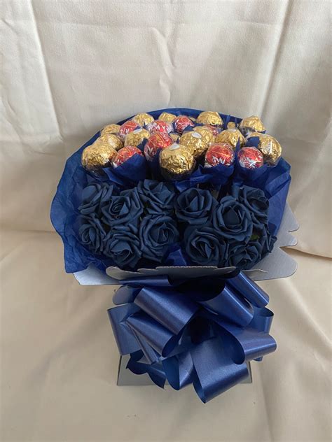 Deluxe Large Ferrero Rocher Lindt Lindor Chocolate Flowers Explosion