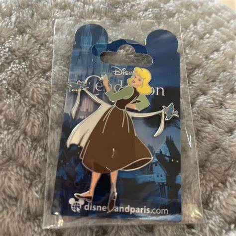 New Disney Dlrp Dlp Disneyland Paris Bluebirds Rags Cinderella Pin