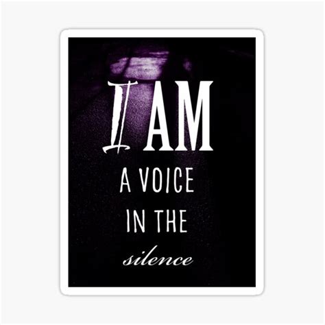 I Am A Voice In The Silence Black Lives Matter Affirmation Art By