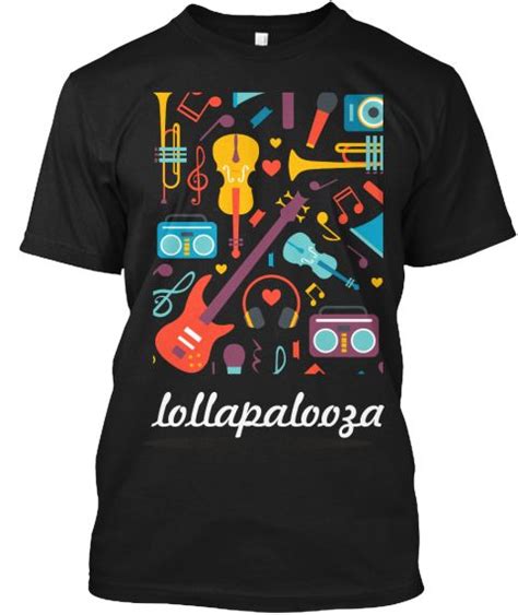 Lollapalooza T Shirt T Shirt Shirts Mens Tops