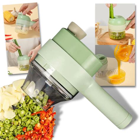 Mini Wireless Food Chopper 4 In 1 Handheld Electric Vegetable Cutter