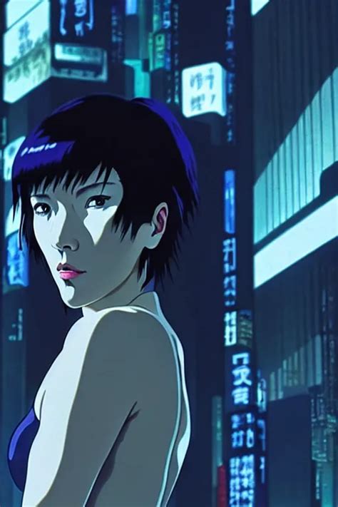 Film Still From Ghost In The Shell Style Of Yoshii Stable Diffusion