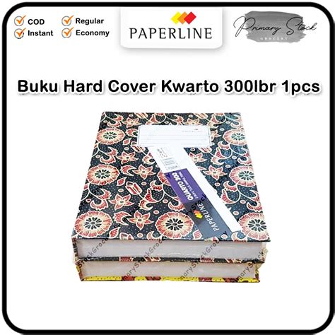 Jual Buku Hard Cover Quarto 300 Lembar Paperline Kwarto Batik Kuarto