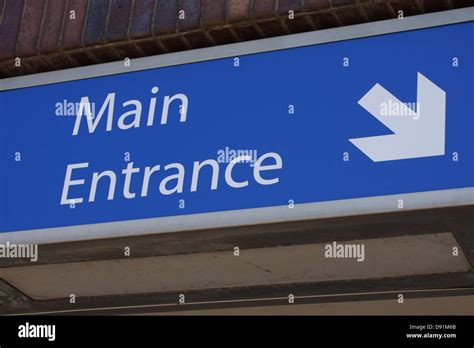 Main Entrance Sign Hi Res Stock Photography And Images Alamy