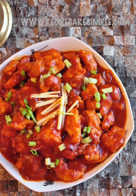 Chicken Manchurian Quick And Simple With Red Gravy