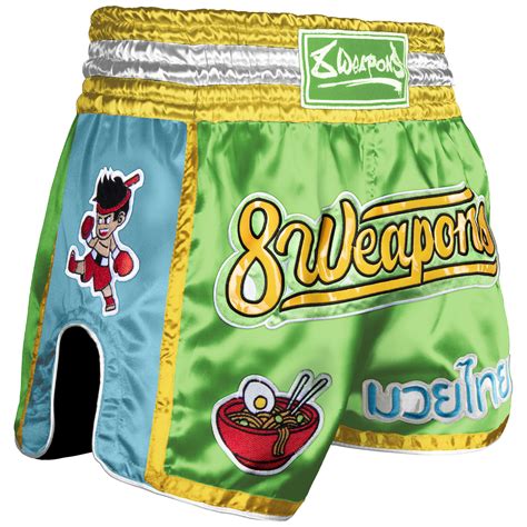 8 Weapons Muay Thai Shorts Yummy Green M M 470192 2