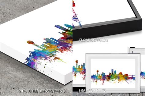 Knoxville Skyline Stretched Canvas Print Canvas Prints Australia