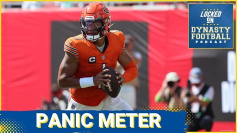 Panic Meter Qb Justin Fields Te Kyle Pitts Rb Josh Jacobs Youtube