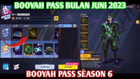 BOCORAN BOOYAH PASS SEASON 6 BOOYAH PASS FREE FIRE JUNI 2023 YouTube