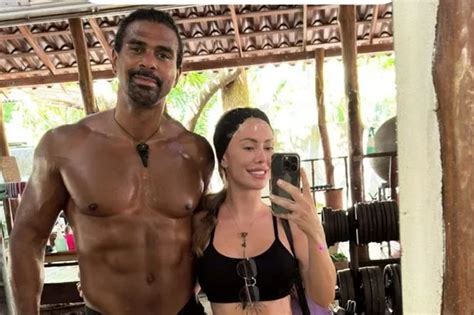 David Haye Poses With New Bikini Clad Girl And Partner As Throuple R