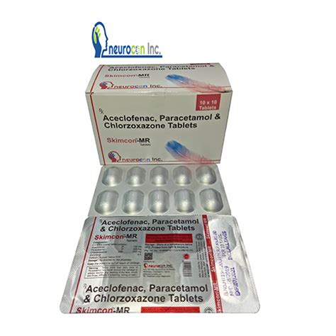 Aceclofenac, Paracetamol, Chlorzoxazone Tablets Manufacturer and ...