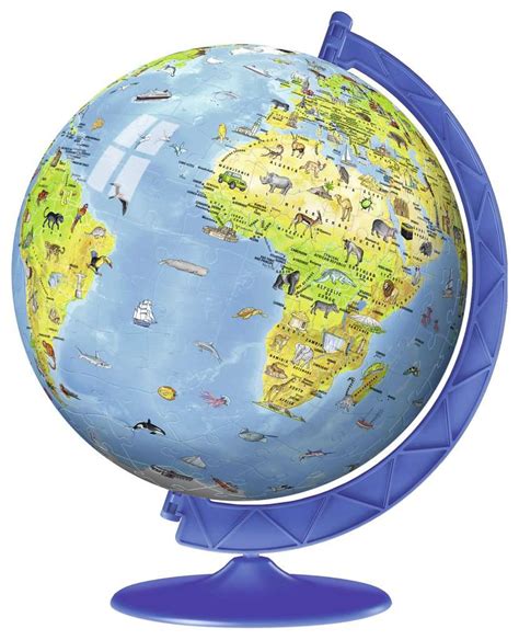 Children's World Map 3D Puzzle, 180pc | Maps 3D Puzzle® | 3D Puzzle ...